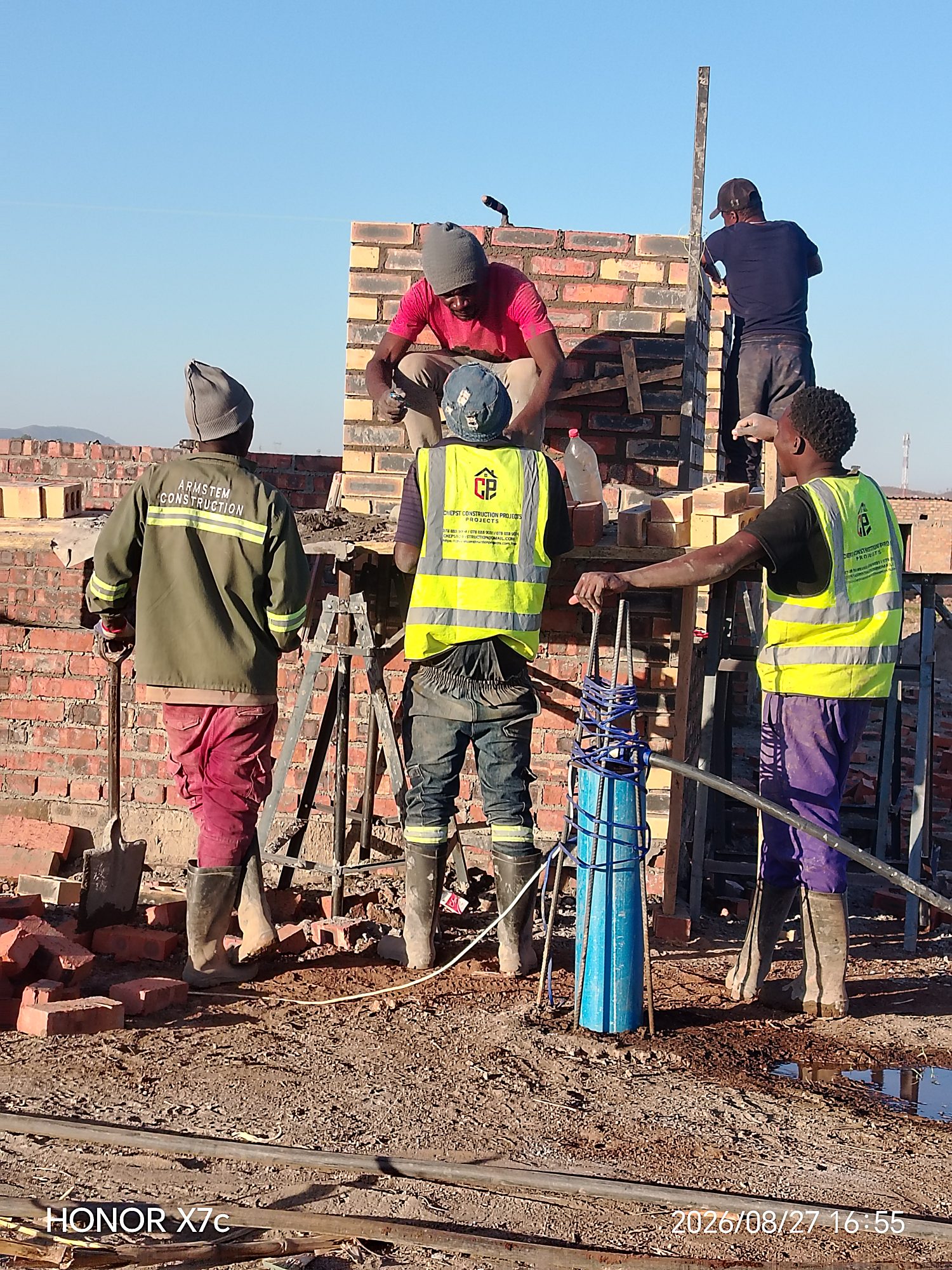 The Chepst Construction Projects team on site in Harare