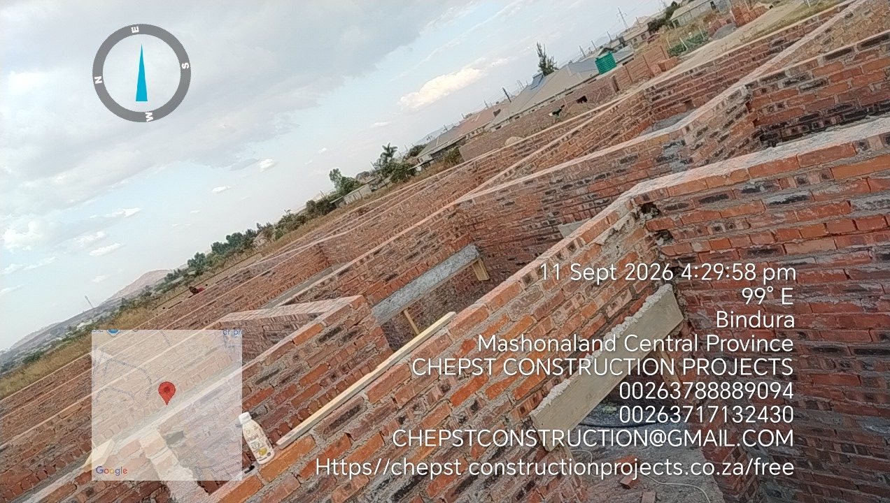 Chepst Construction Projects crew at a Harare construction site