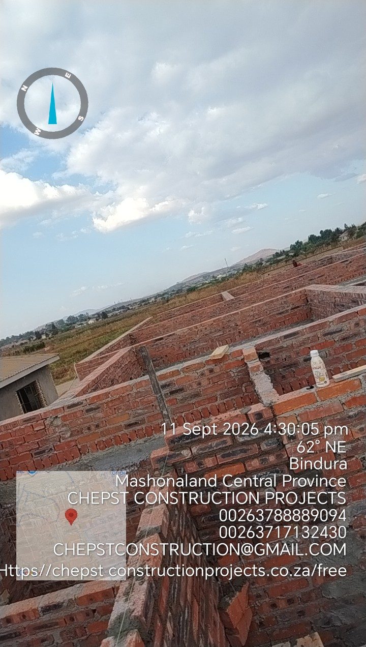 Chepst Construction Projects team member working on a build in Harare