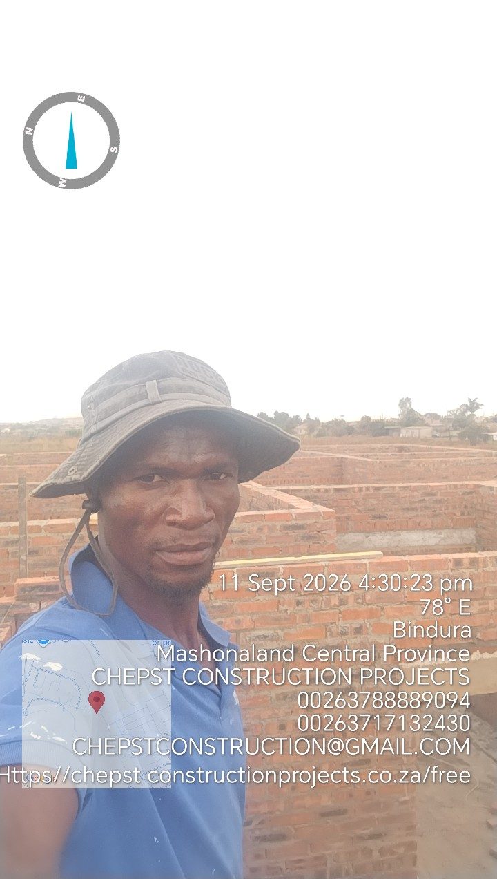 Chepst Construction Projects team member on site in Harare