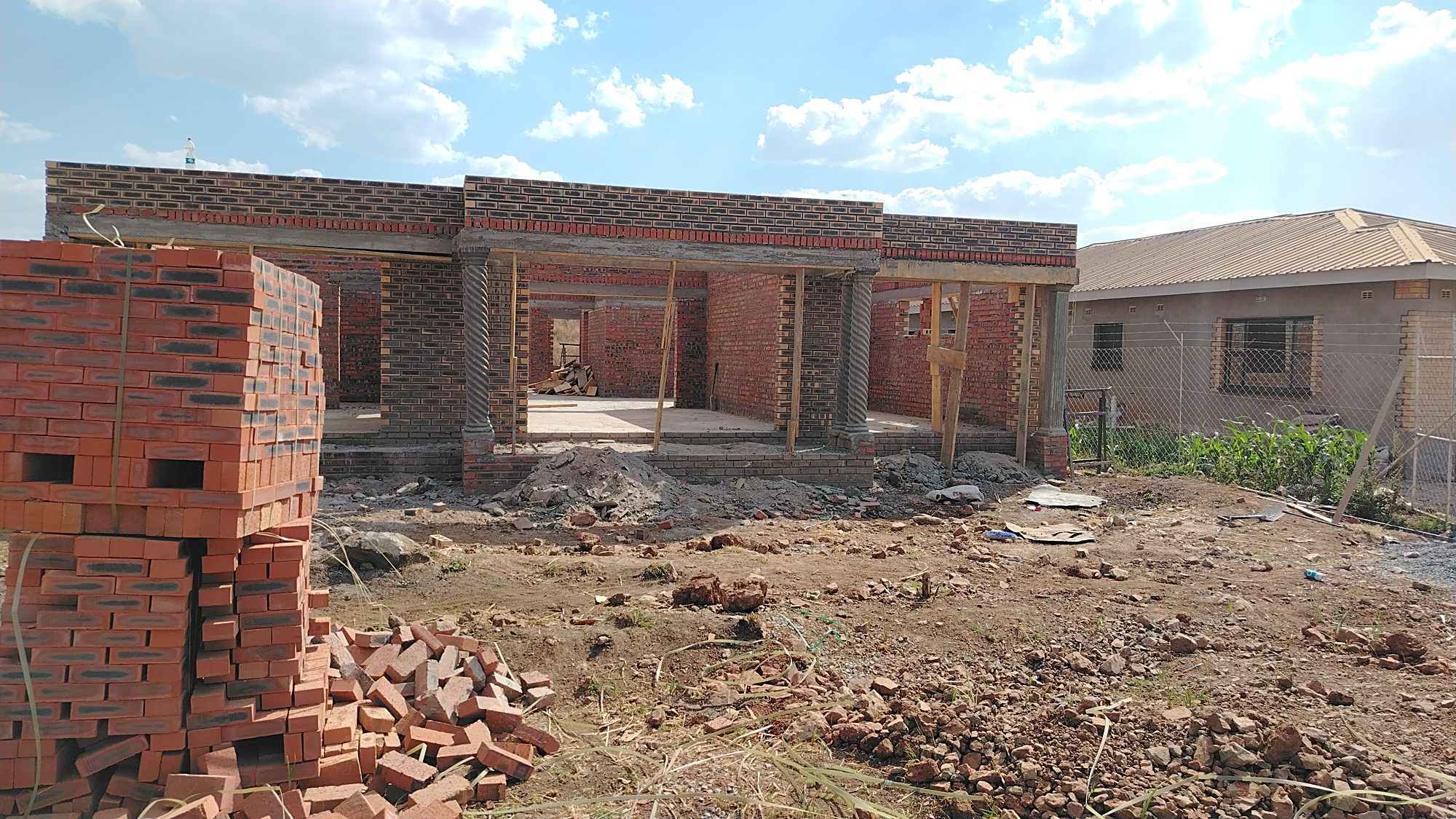 Construction site of Chepst Construction Projects in Harare, Zimbabwe