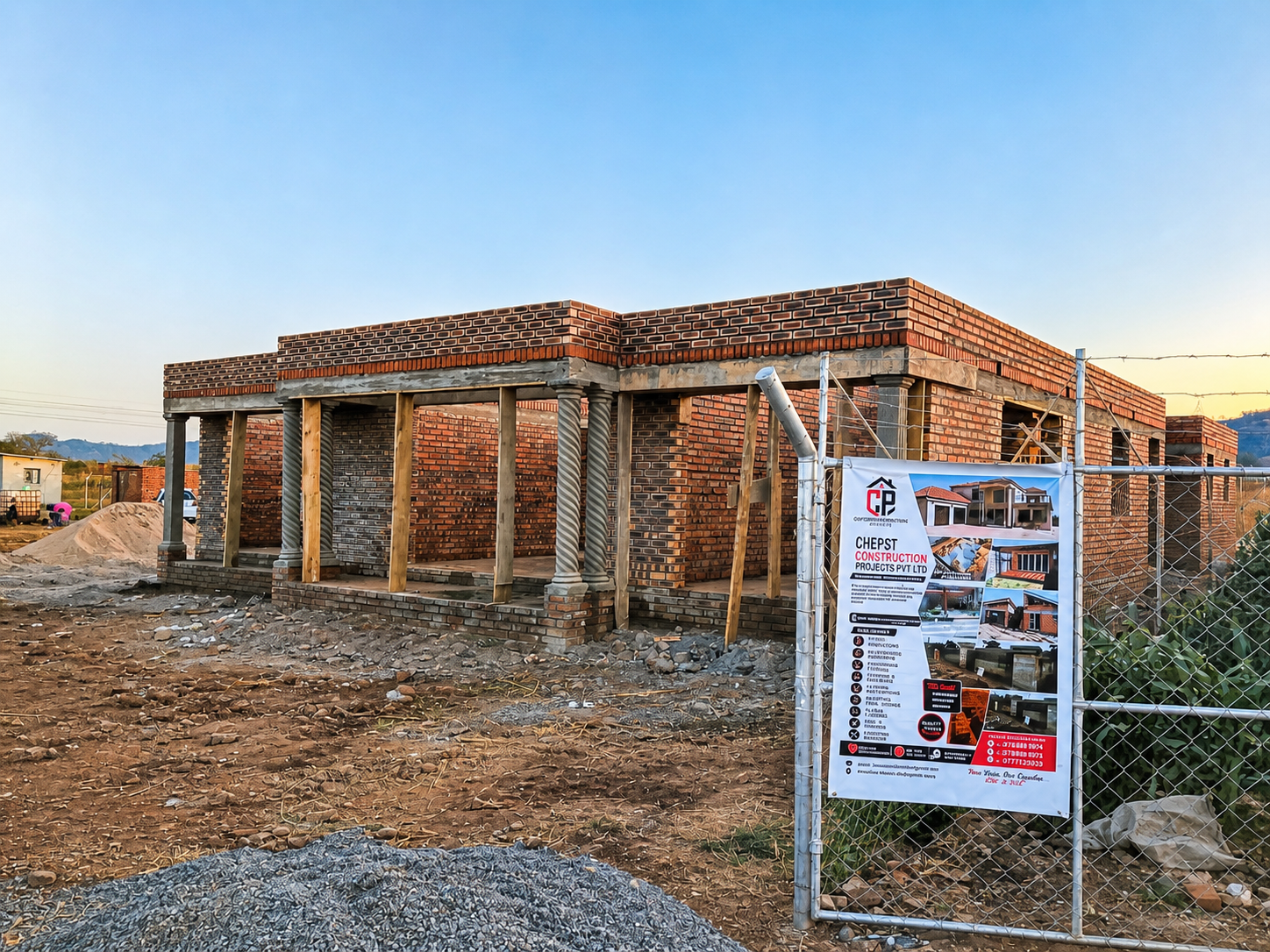 Completed structure built by Chepst Construction Projects in Harare