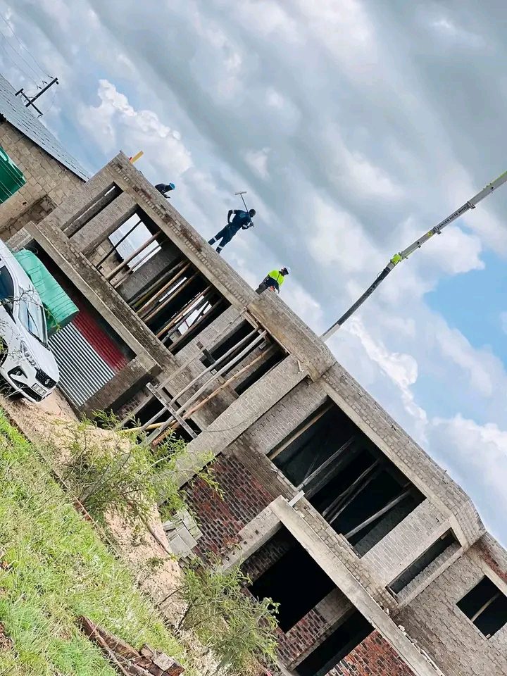 Structure under construction by Chepst Construction Projects in Harare