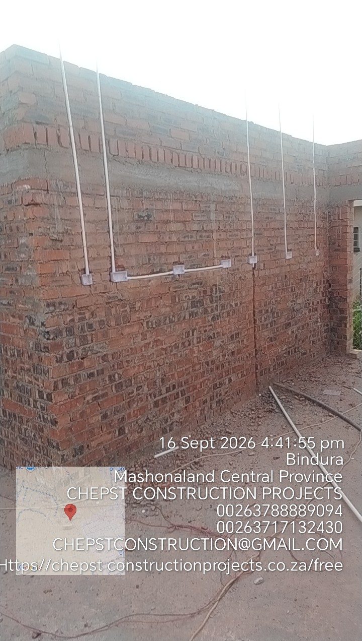 Site work photograph from a Chepst Construction Projects build in Harare